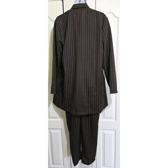 Men's Black Pinstripe Suit - Picture 4 of 5